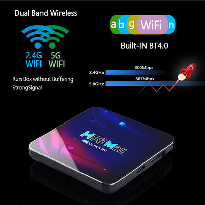 Akıllı Android 11 Amlogic S905X4 TV Kutusu H96 Pro 4k 4G 64G 8K AV1 HDR Çift Wifi