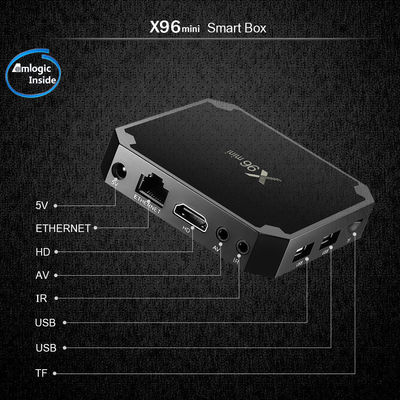 X96 Mini Amlogic S905W Dört Çekirdekli OTT Android TV Kutusu 2GB 16GB 2.4GHz WiFi Android 9.0