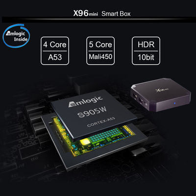 X96 Mini Amlogic S905W Dört Çekirdekli OTT Android TV Kutusu 2GB 16GB 2.4GHz WiFi Android 9.0