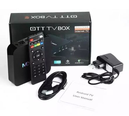 HD Ücretsiz Hava  OTT TV Kutusu MXQ PRO 4K 4 Çekirdek 64bit Android 7.1 H.265