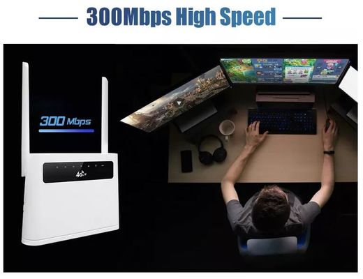 Sim Kart Fiber Optik Modem Yönlendirici 4g LTE Wifi 300 Mbps Kablosuz Wifi ODM