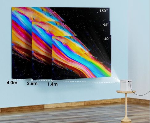 ARM Cortex A7 3d Mini Led Multimedya Projektörü 1080p Dört Çekirdekli