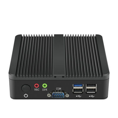 RS232 J1800 2 Ethernet Lan Mini İş İstasyonu PC Fansız Endüstriyel PC Masaüstü
