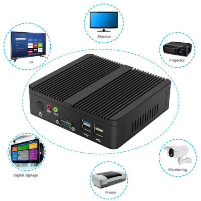Fansız Linux Pfsense Endüstriyel Mini İş İstasyonu Bilgisayar PC N2930 300Mbps VGA RS232