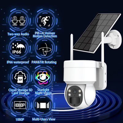 Su geçirmez Uzun Menzilli Akıllı PTZ Kamera WIFI CCTV Gözetim Sistemi HD1080P