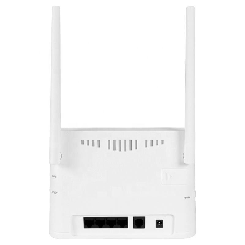 Hotspot LTE CPE Wifi Fiber Optik Modem Yönlendirici Sim Kartlı Kablosuz Modem 300 Mbps