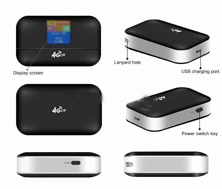 Mobil Hotspot 150 Mbps Wifi Yönlendirici 4G Lte Modem Yönlendirici MIFIS SIM Kart Yuvası Ile Unlocked Cep