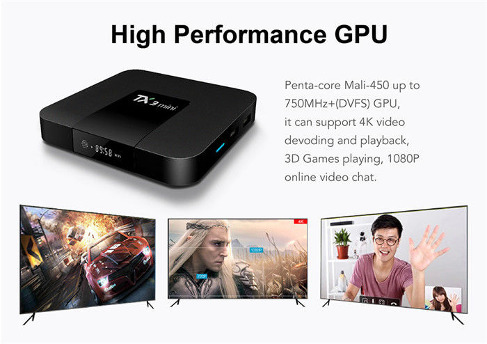 Android Smart Amlogic S905x3 Android Tv Kutusu Mini 2G 16G 4K H.265 2.4G Flama Alıcısı